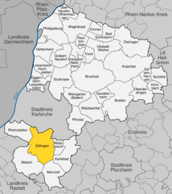 Ettlingen im Landkreis Karlsruhe